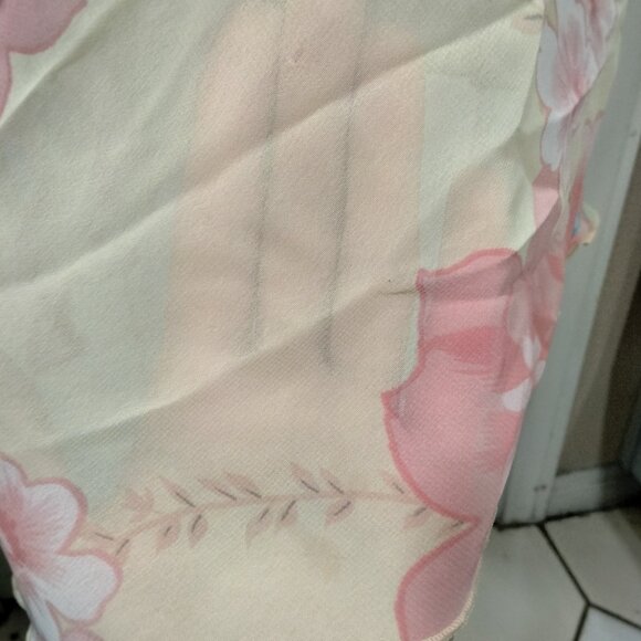 Vtg Y2K Asymmetrical Dress XS Floral Fairy Whimsical Pastel Coquette Romantic - Picture 3 of 9